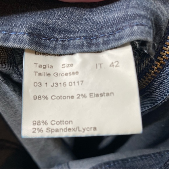 Piazza Sempione denim ankle pants made in Italy size 42/6 - Picture 13 of 15